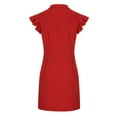 thumbnail image 5 of IROINNID Women's Sleeveless Bodycon Dress V-Neck Casual Sexy Dresses Summer Zipper Mini Dress Strapless Solid Color Dress, 5 of 8