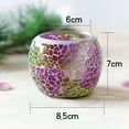 thumbnail image 6 of WBQ Mosaic Glass Candlestick Candle Holders Cup Tealight Candle Holder Candlestick Centerpieces for Valentines Day Wedding Decoration, 6 of 6