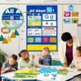 thumbnail image 3 of 3pcs ABC Letter Game Pocket Chart - Alphabet Learning Center for Circle Time - Preschool & Kindergarten Classroom Supplies - Educational Homeschool Tool, 3 of 8