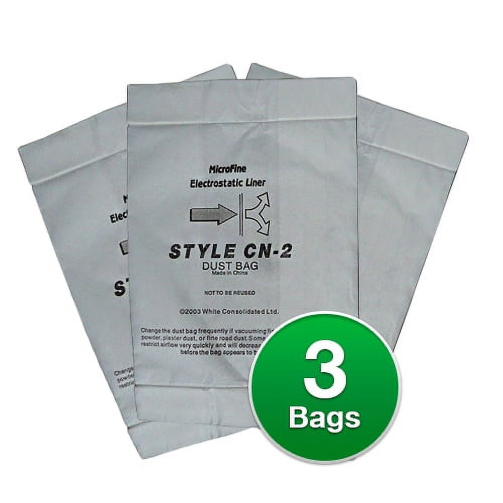 EnviroCare Micro Filtration Vacuum Bags - 3 Pack For Eureka CN-2 Series 6830, 99.7% Allergen Filtration