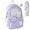 Purple, variant on Rosy Posy Backpack, Cream Star Drawstring Backpack, 16" Large Capacity Cute Kawaii Backpacks (pink)