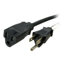 StarTech Power Extension Cable - 125V AC - 15A - 6ft - Black (PAC1016)