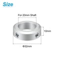 thumbnail image 2 of Split Shaft Collar Set for 20mm Shaft, 2pcs Clamping Collars 32mm OD, 10mm Thickness, 2 of 5