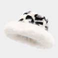 thumbnail image 4 of Winter Faux Fur Bucket Hat Unisex Thick Warm Plush Fisherman Cap Fluffy Cold Weather Hat for Outdoor Daily Wear, 4 of 4