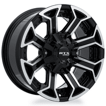 RTX Peak 18x9 8x170 ET18 CB125 Gloss Black Machined Wheel