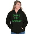 thumbnail image 3 of Do You Like Apples Famous Quote Unisex Fleece Graphic Zip Up Hoodie Brisco Brands 2X, 3 of 5