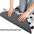 thumbnail image 3 of White Cow Bow Pattern Hot Yoga Mat Towel Non Slip for Hot Yoga - Quick-Drying Yoga Mat Cover with 4 Corner Pockets with Travel Bag - Hot Yoga Towel Non Slip Grip Moisture Wicking Sweat 70"x26", 3 of 6