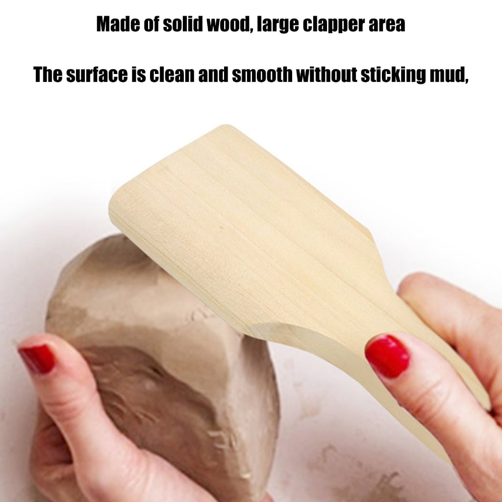 1/10 Pcs/Set Sculpture Pad Pottery Wood Board Clay Modelling Tool Easy to Use