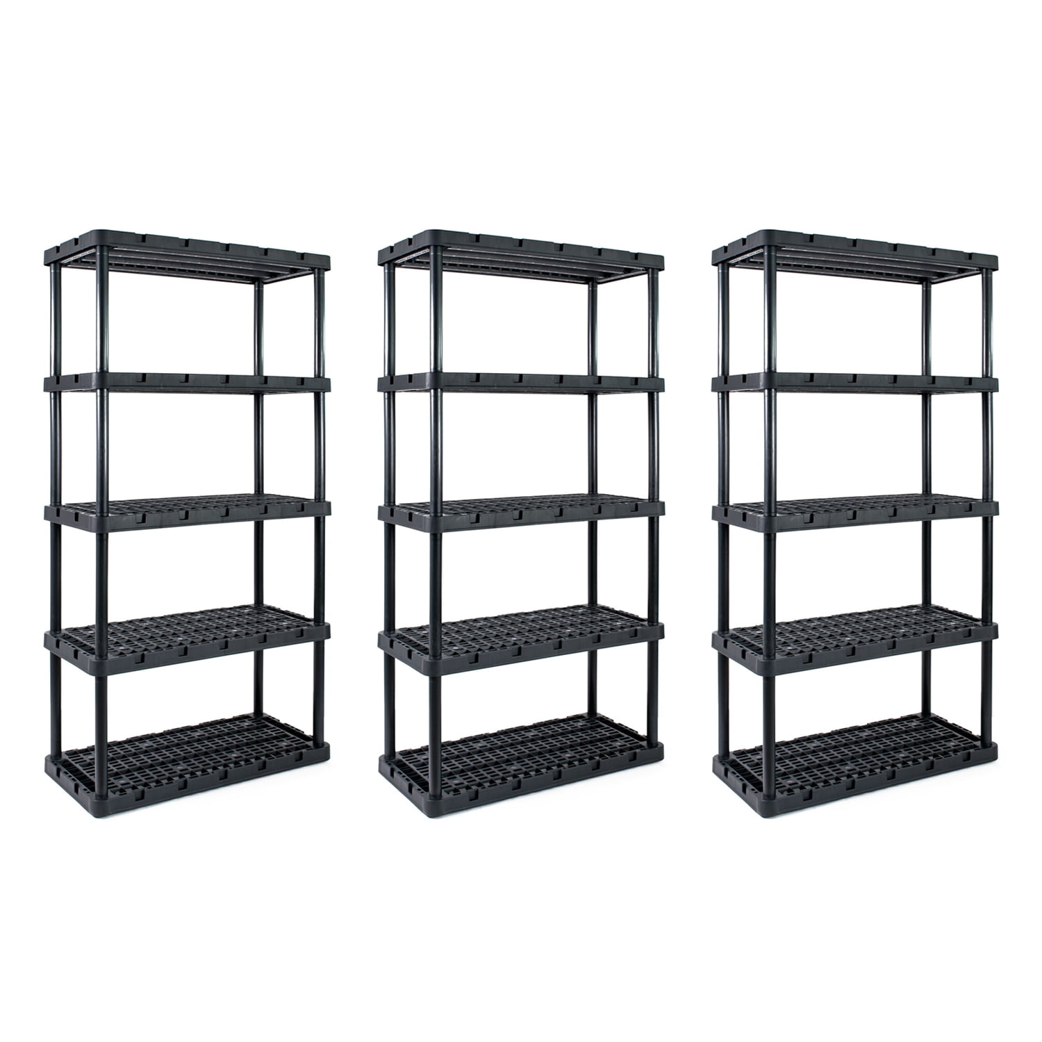 Gracious Living Knect A Shelf Heavy Duty Storage 5 Tier Shelving Unit ...