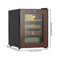 thumbnail image 7 of Garvee Electric Cigar Humidor 33 L Cigar Humidor Cabinet for 350 Cigars, Cooling & Heating Temperature Control Cigar Box with Spanish Cedar Wood Shelves, Drawers, Led Light, Hygrometer, 7 of 7