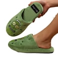 thumbnail image 1 of Rick and Morty Mens Slippers Adults Pickle Rick Green House Sliders, 1 of 4