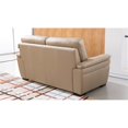 thumbnail image 4 of EK020 Tan Color With Italian Leather Loveseat, 4 of 4