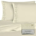 thumbnail image 3 of Victoria Embroidered Microfiber 4 pc Sheet Set 1800 TC, 3 of 5