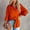 Orange, variant on OKBOP Pink Tops,Fashion Print Casual Long Sleeve Turndown Collar Button Shirt Womens Blouses for Work Professional Christmas Crewneck Sweatshirt
