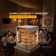 thumbnail image 2 of RHINO, Vitrina Caliente para Pizza, 177 L, Control de Temperatura 30 a 90 °C, Control Independiente de Humedad, Iluminación LED Interior, 4 Niveles de Exhibición, Acero Inoxidable, VICAPI-177L, 2 of 9