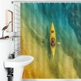 thumbnail image 3 of Colorful Kayaks Glide Across The Lake Waterproof Polyester Quick-Drying Shower Curtain for Bathroom with 12 Hooks, 3 of 6