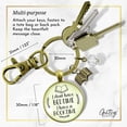 thumbnail image 5 of Book Lovers Gutsy Goodness Bronze Keychain Don't Have Bedtime Booktime Readers Bookworm Jewelry, 5 of 8