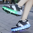 thumbnail image 5 of Kids LED Roller Skate Shoes with Wheel Light up Roller Shoes Kids Skates Sneakers Gift for Girls Boys Children, 5 of 14
