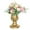 Gold, variant on Bxaolu Flower Vases for Centerpieces: Vintage Iron&nbsp;Vase for Wedding 6.3 Inch Small Pedestal Vase for Party Wedding Centerpieces for Table Metal Urn for Garden Home Decor - Gold