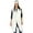 Winter White, variant on Women's Trimmed Fleece Vest - Winter Collection