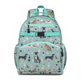 thumbnail image 1 of Dog Print Design Students Backpack Adorable Puppy Pattern with Abstract Artistic Elements for Student, 1 of 2