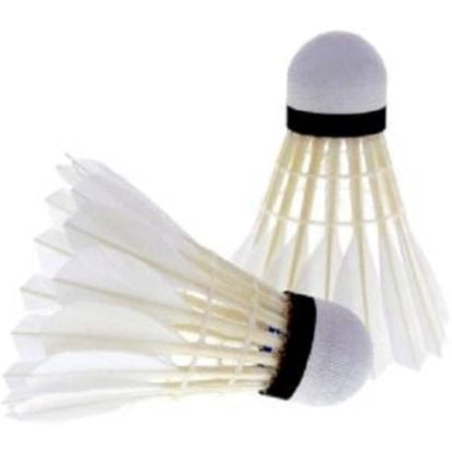 Agnolia Badminton Feather Shuttlecocks , Fine & Furnished Quality | White , Pack Of 8 , With Excellent Flight & Balance
