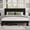 Black, variant on King Size Farmhouse Wooden Bed Frame with Headboard, Boho Platform Bedframe Sturdy Metal Slats Support, No Spring Mattress, Noisy Free, Easy Assembly (King, White)
