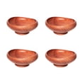 thumbnail image 1 of Curved Doussie Wood Bowl - Regular 4-Pack, 1 of 5