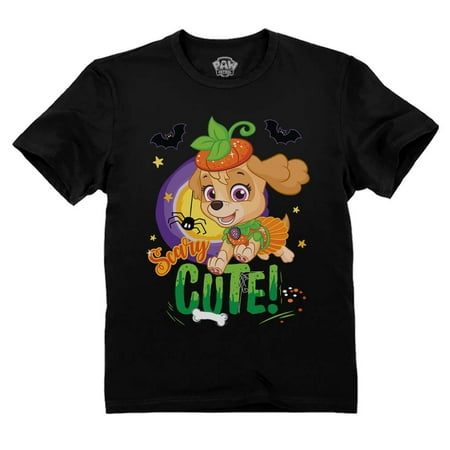

Paw Patrol Shirts Boys Girls Halloween Nickelodeon Toddler Shirt 5/6 Black
