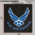 thumbnail image 4 of Havercamp U.S. Air Force Licensed Party for 16 guests! Includes 16- 7 in. Dessert Plates and 16 Luncheon Napkins with the U.S. Air Force Logo., 4 of 6