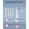 thumbnail image 3 of MySmile LP211 Cordless Advanced Water Flossers for Teeth, 8 Jet Tips-White, 3 of 5