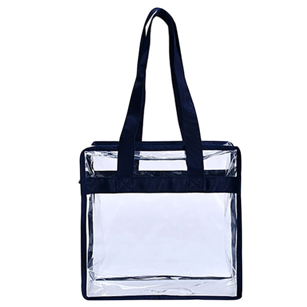 Xihbxyly Neceser Transparente de Pvc, Ideal para Viajes, Tejido Resistente Al Desgaste, Cómodo para Uso Prolongado, Diseño Portátil y Práctico, Multiusos, Colores Negro, Azul Marino y Rojo, 30 X 32 X