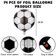 thumbnail image 2 of Globos de fútbol Fudefer de 18 pulgadas en blanco y negro (paquete de 14), 2 of 7