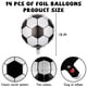 thumbnail image 2 of Globos de fútbol Fudefer de 18 pulgadas en blanco y negro (paquete de 14), 2 of 7