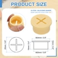 thumbnail image 2 of Uxcell Wire Rubber Grommets, Desk Grommet Cable Grommet Hole Cover Cord Organizer Cable Pass Through for Office Home Yellow/White 4/5 Inch, 2 of 6