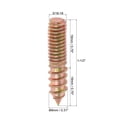 thumbnail image 2 of Uxcell 5/16-18 x 1-1/2" Hanger Bolts Carbon Steel Zinc Plated 10 Pack, 2 of 6