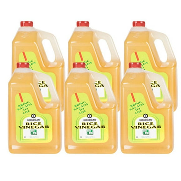 Kikkoman 1 Gallon Rice Vinegar - 4/Case - Essential Ingredient for Authentic Flavors