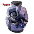 thumbnail image 3 of Nueva sudadera con capucha con estampado de astronauta divertido y a la moda para hombres y mujeres, sudadera informal de manga larga, chándal genial para hombre, 3 of 5