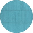 thumbnail image 1 of Ahgly Company Indoor Round Solid Light Blue Modern Area Rugs, 7' Round, 1 of 4