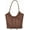 Brown, variant on French Bow Tote Bag Large Capacity Hobo Bag Shoulder Bag Satchel Purse Chic Underarm Bag for Women Girls