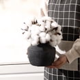 thumbnail image 6 of Ceramic Flower Vase, Decorative Black Vase, Rustic Terracotta Vases for Home Decor, Farmhouse Vintage Vases for Living Room, Kitchen, Bedroom, Office, Coffee Table, 14CM, 6 of 8