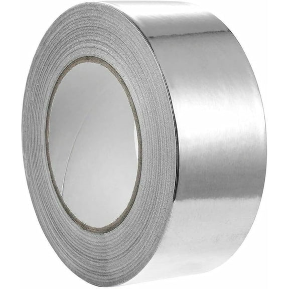Reflective Sealing Tape Sealing & Insulation Exhaust Pipe, Professional Grade Aluminum Foil for Industrial Grade Hvac, Thicker Aluminum Foil Tape Heavy Duty Silver Duct (48mm X
