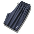 thumbnail image 2 of Ice Silk Men Shorts Sports Summer Quick Dry Leisure Fitness Solid Color Shorts, 2 of 8