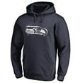thumbnail image 2 of Men's College Navy Seattle Seahawks Splatter Logo Pullover Hoodie, 2 of 4
