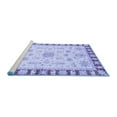thumbnail image 2 of Ahgly Company Machine Washable Indoor Square Oriental Blue Traditional Area Rugs, 3' Square, 2 of 4