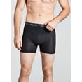 thumbnail image 2 of Bolter 4-Pack Men Nylon Spandex Performance Boxer Briefs (XX-Large, 4 Pk Black), 2 of 4