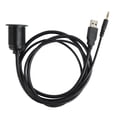 thumbnail image 2 of Dash Panel Mount Cable, Simple Installation Plug And Play Data Transfer USB 3.0 3.5mm Car Mount Flush Cable  For Motorbike, 2 of 8