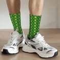 thumbnail image 6 of Daiia Happy St. Patrick's Day Print Crew Socks – Soft Breathable Long Socks for Men & Women, Moisture-Wicking & Comfortable Daily Wear Socks, One-Size Fits Most (US 5-11), 6 of 6