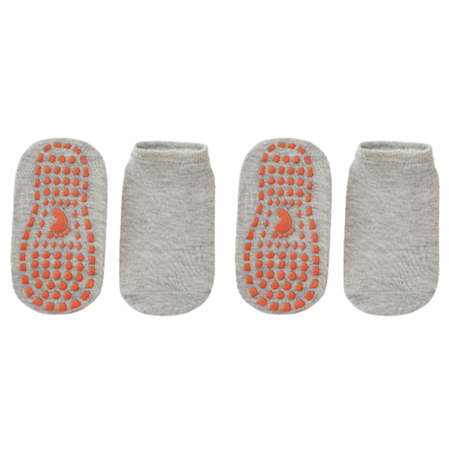 Calcetines Tobilleros Cómodos Padre-Hijo para Yoga Barre Pilates ( S) Gris