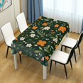 thumbnail image 4 of Yayeee Tablecloths 60" x 120" Rectangle Wrinkle Resistant Party Table Cover, Orange Flowers, 4 of 8